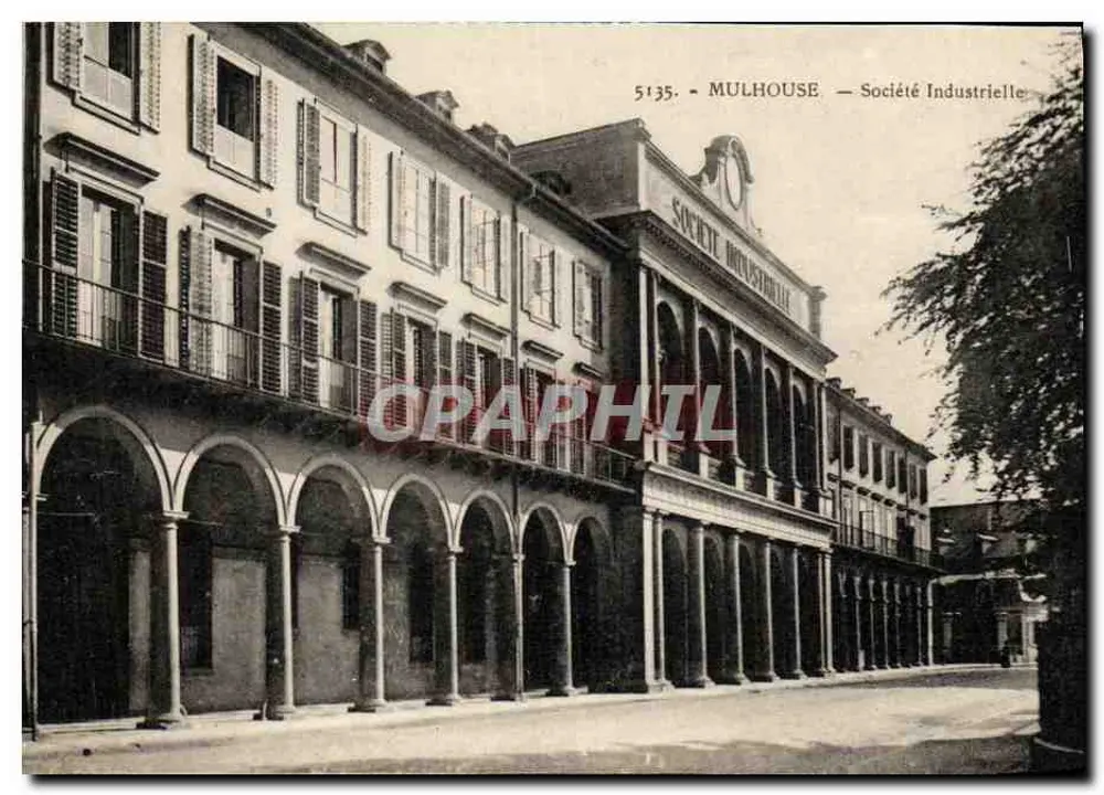 Mulhouse — Sociedade Industrial — editor Cartas 'La Cigogne' - Frente