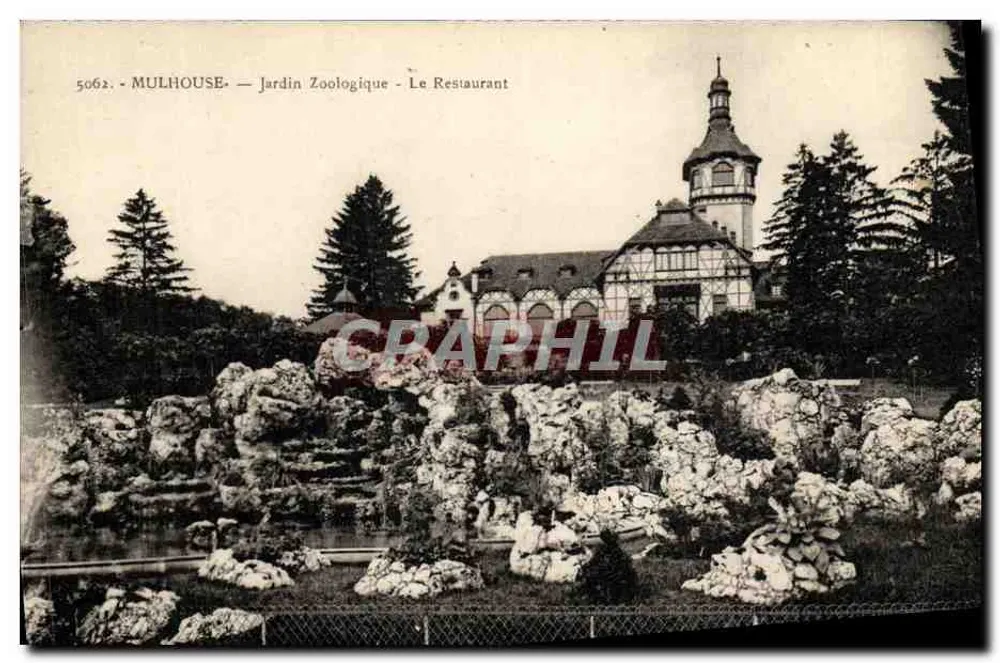 Mulhouse — Zoologischer Garten — Das Restaurant - Vorderseite