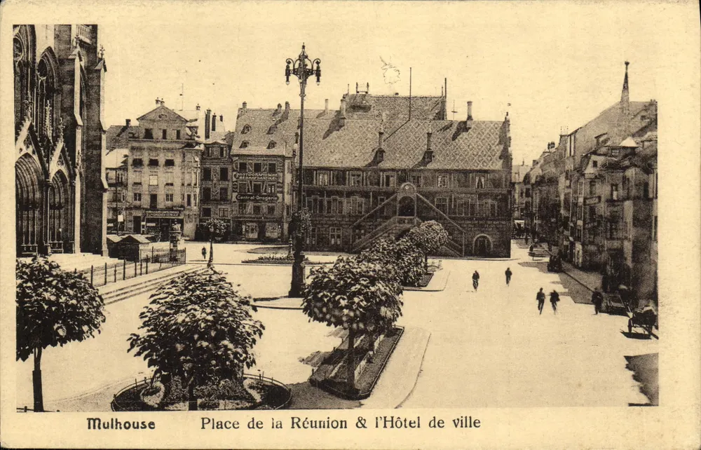 Mulhouse - Place de la Réunion & l'Hôtel de ville - Vorderseite