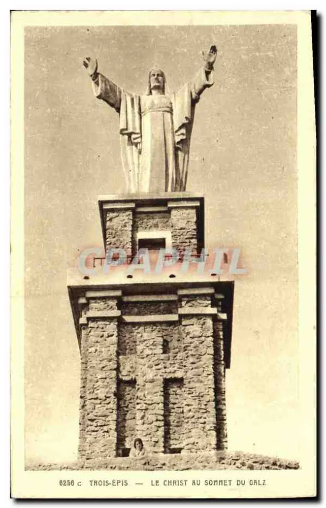Trois-Épis — Christus am Gipfel des Galz — Edition Benz, Trois-Épis - Vorderseite