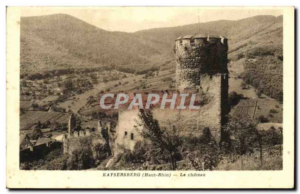Kaysersberg (Haut-Rhin) — O castelo - Frente