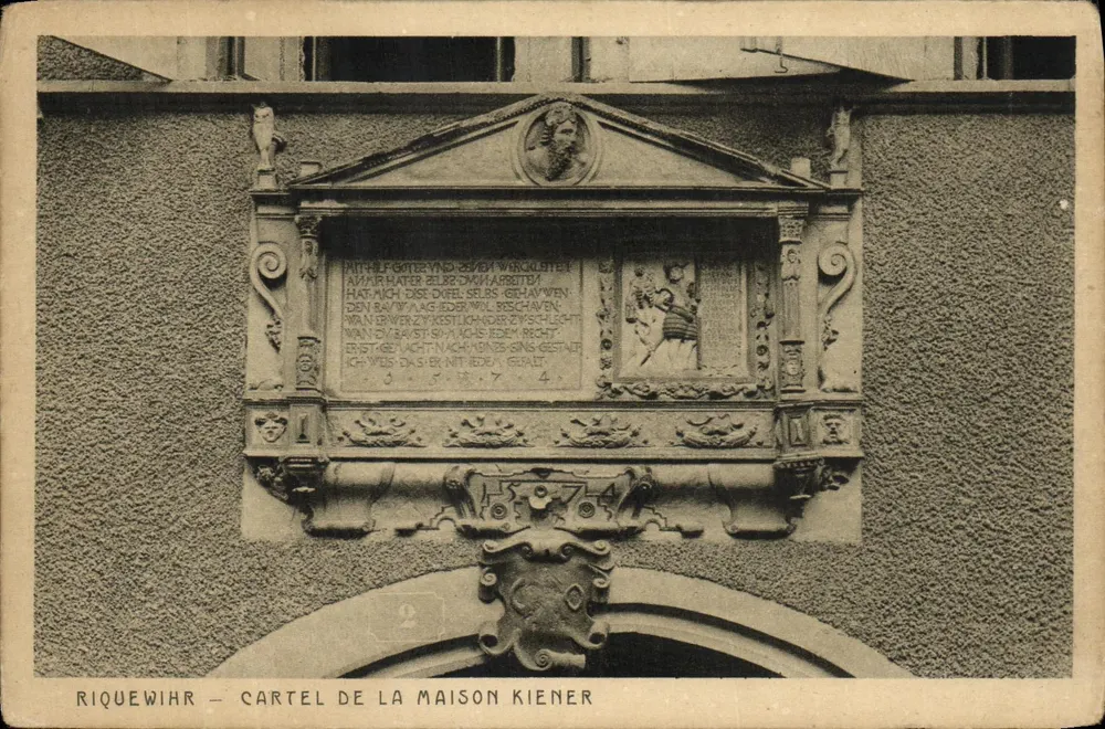 Riquewihr — Cartel de la maison Kiener — éditeur Braun & Dornach - Vorderseite