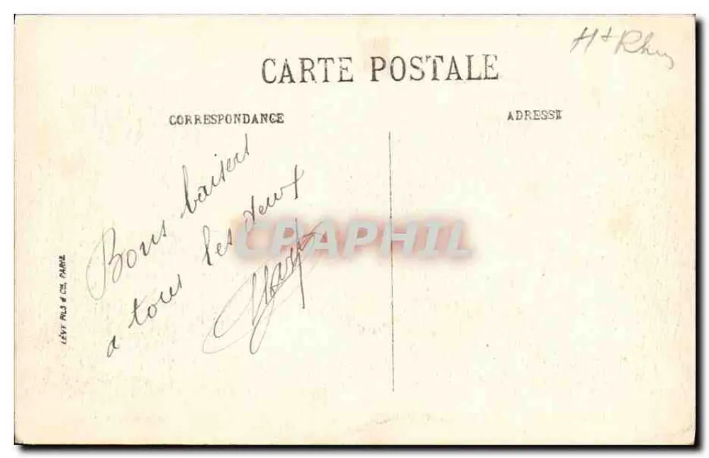 Thann e a Planície de Mulhouse — vista panorâmica — VISA PARIS. 2585 - Verso