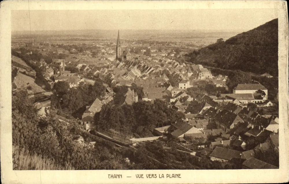 Thann — Vista para a Planície — Braun & Cie, Dornach - Frente