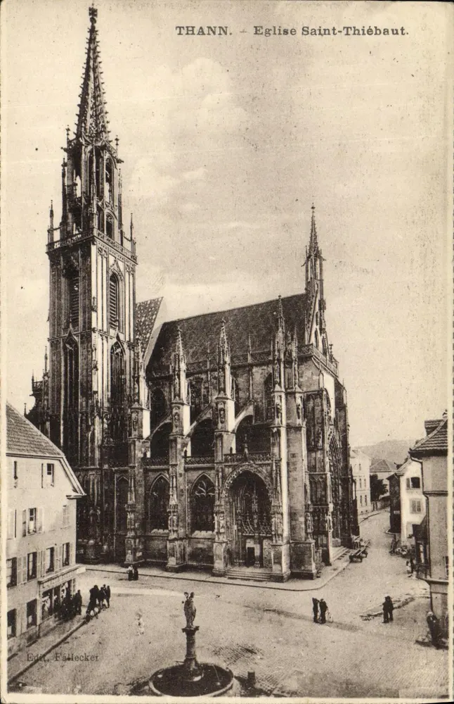 Thann - Igreja de São Thiébaut — Editor F. Flecker - Frente