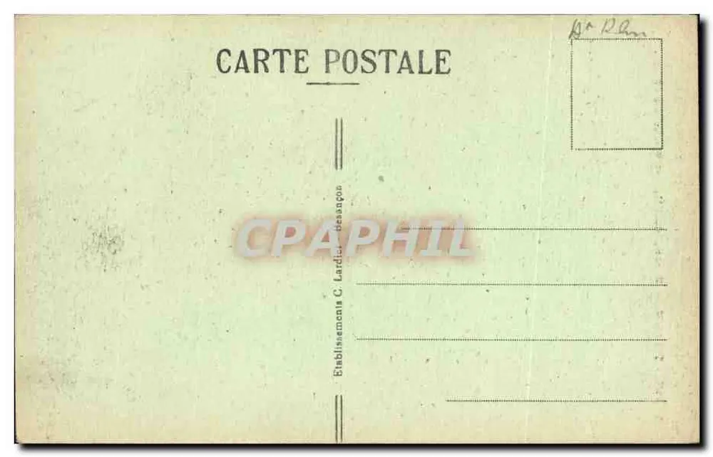 Thann - Flecha da Igreja de São Thiébaut — Editor C. Lardier-Besançon, n° 23348 - Verso