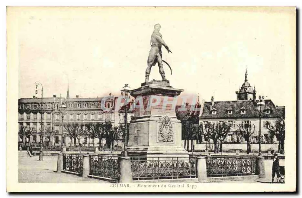 Colmar - Monumento do Geral Rapp — editor Félix Laub, Strasbourg, n° 68 - Frente
