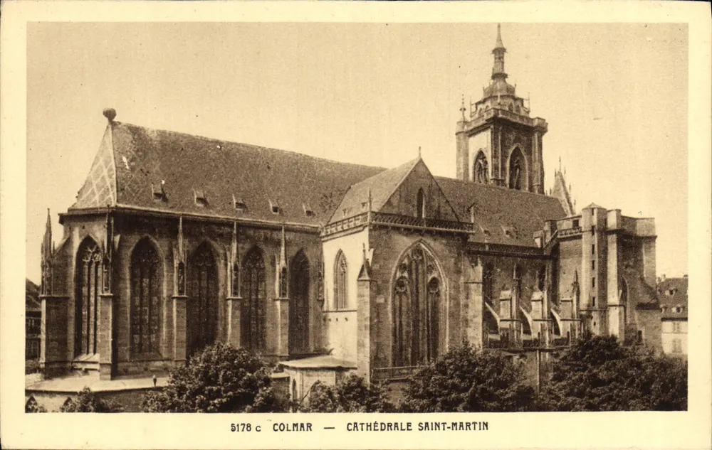 Colmar — Catedral de São Martinho — Cartes « La Cigogne » - Frente