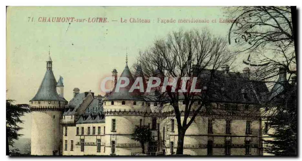 Chaumont-sur-Loire — Das Schloss: Südliche Fassade und Eingang - Vorderseite