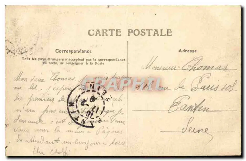 Vendôme — Vista geral e Bairro da Cavalaria — Editor não visível - Verso