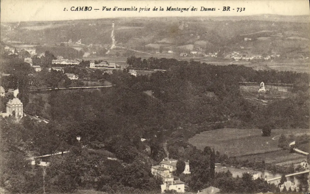 Cambos — Panoramablick von der Montagne des Dames — BR - 732 - Vorderseite