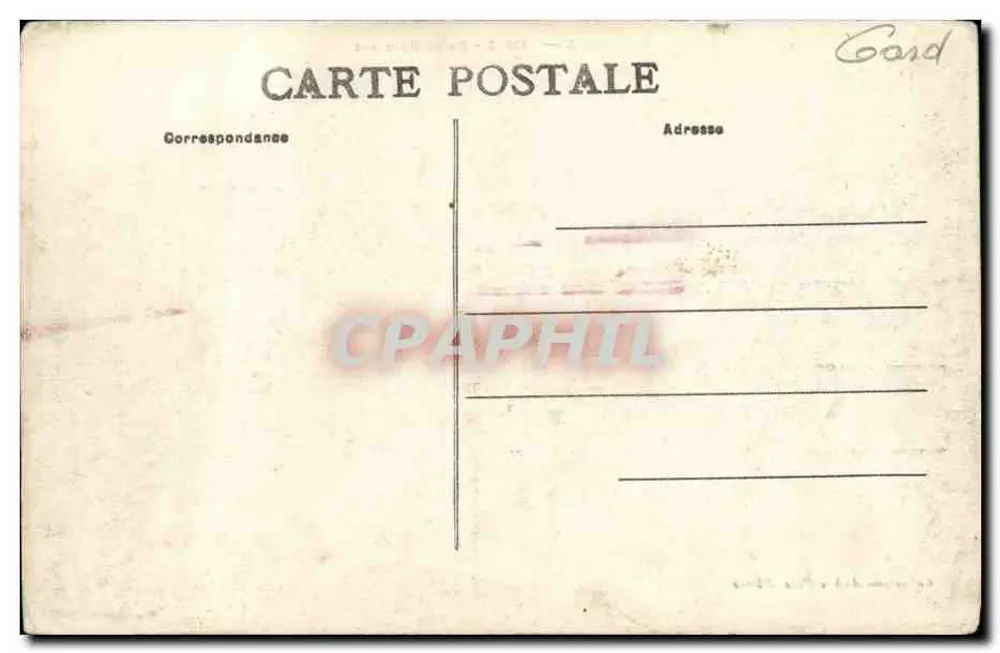 Nîmes - Banhos Romanos — Coleção Aubac Plos, Nîmes - Verso