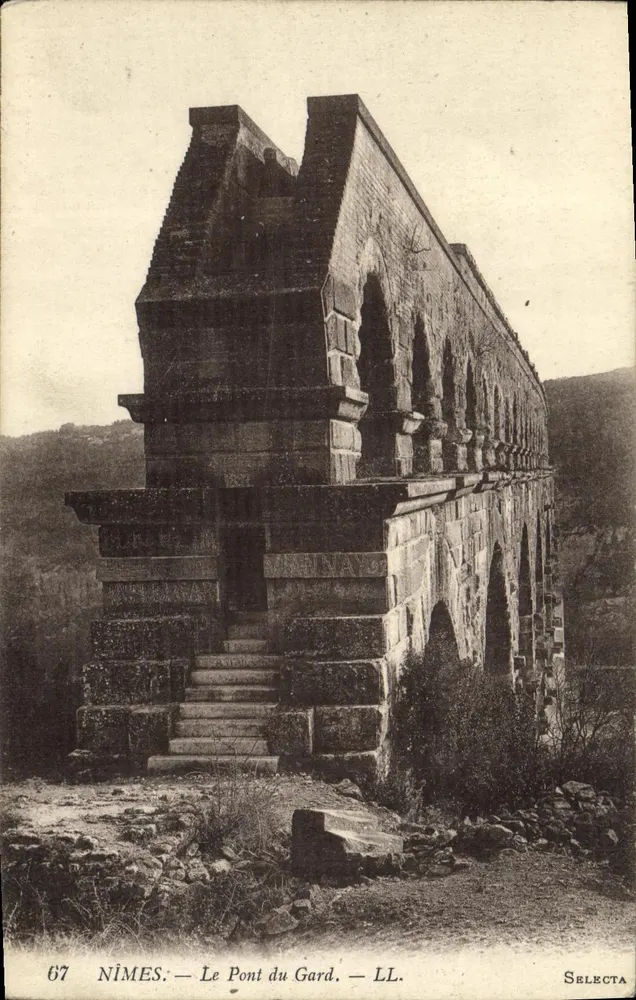 Nîmes — O Ponte do Gard — Selecta - Frente
