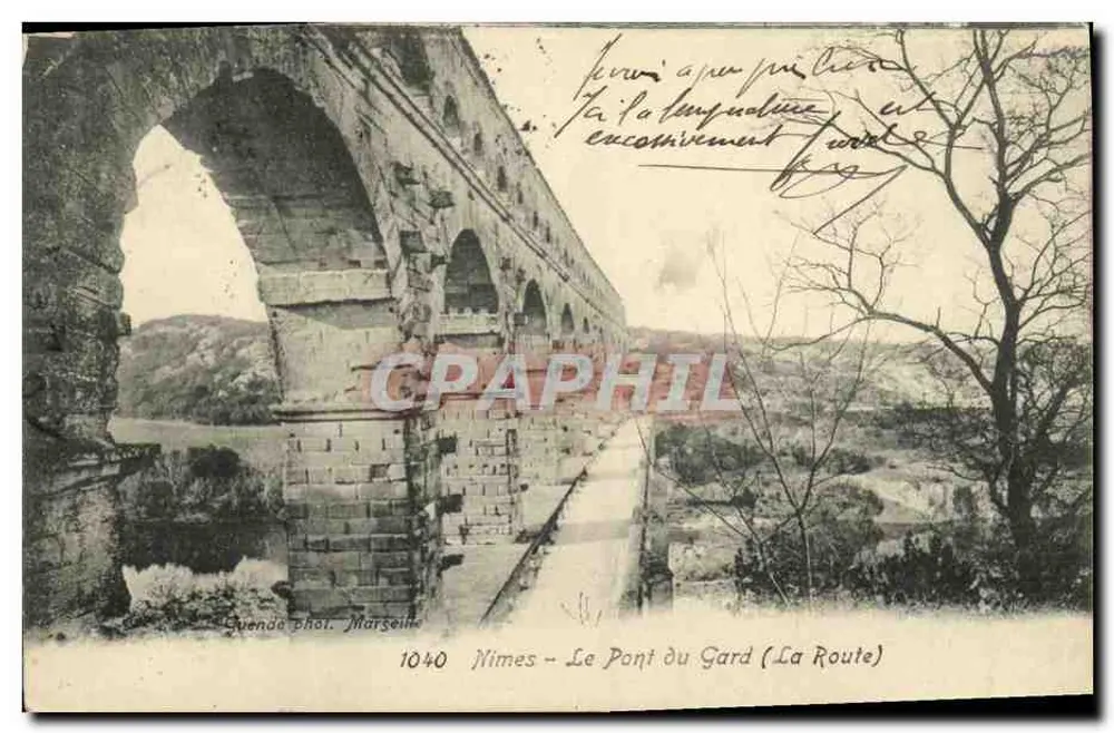 Nîmes - O Pont du Gard (A Estrada) — Guende fot. Marseillan, n° 1040 - Frente