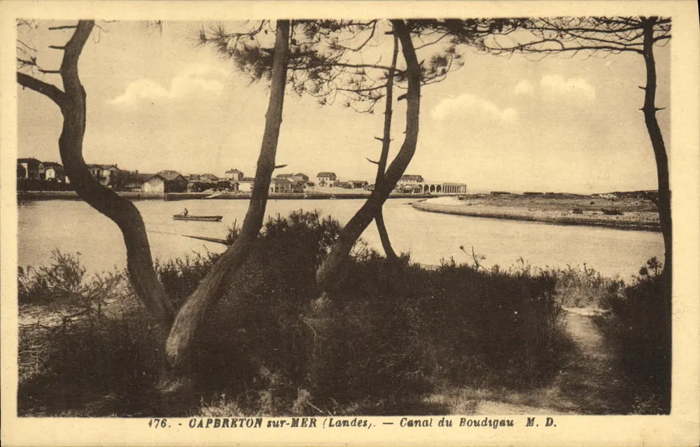 Capbreton sul Mare (Landes) — Canale del Boudigau — M. D. - Recto