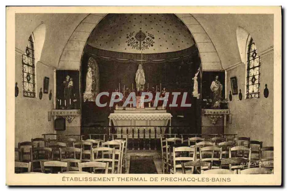 Interior da capela — Estabelecimento Termal de Prechacq-les-Bains — Albestor - Frente