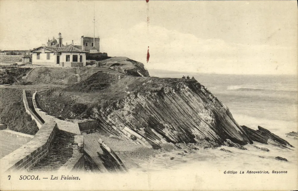 Socoa — As Falésias — Edição La Rénovatrice, Bayonne - Frente