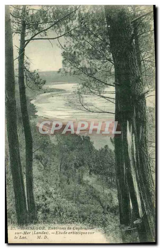 Rossegor, Umgebung von Capbreton (Landes) — Künstlerische Studie am See — M. D. - Vorderseite