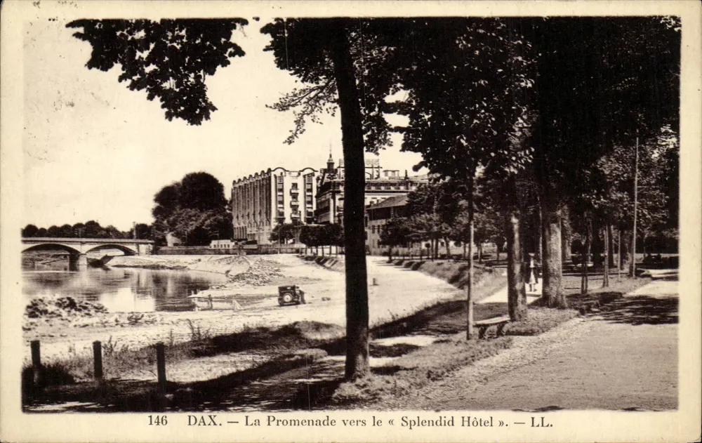 DAX — De Promenade richting het « Splendid Hôtel » — LL. — n° 146 - Voorkant