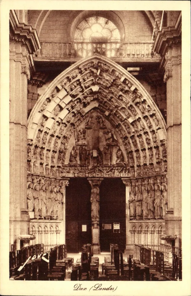 Dax (Landes) — Portique de la catedral — Edición Jové, Pau (B.P.) - Anverso