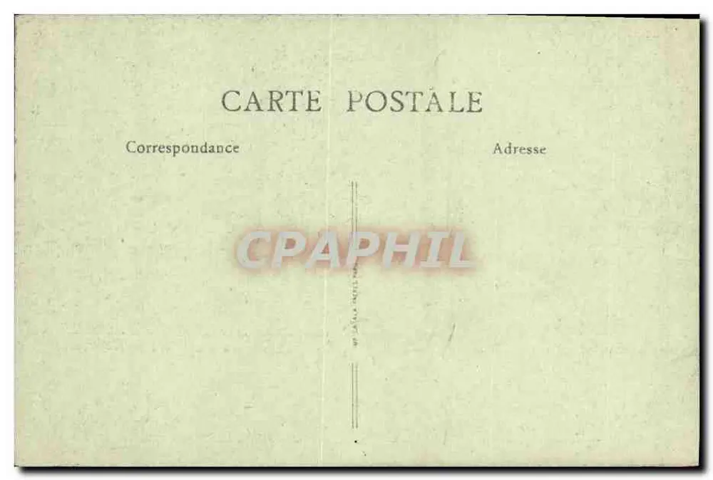 Erinnerung an die Schlösser der Loire — R.F. n° 46150 - Rückseite
