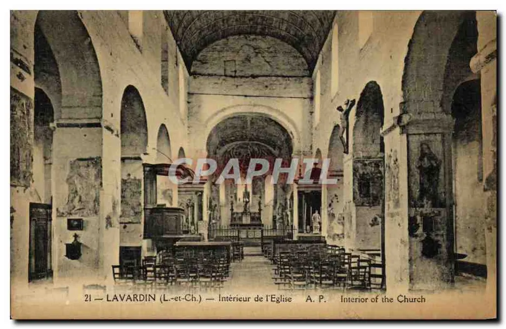 LAVARDIN (L.-et-Ch.) — Interior da Igreja — A.P. - Frente