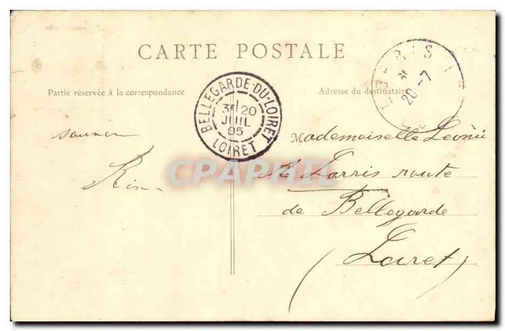 Romorantin — El Ayuntamiento — E. F. París, n°14 - Reverso