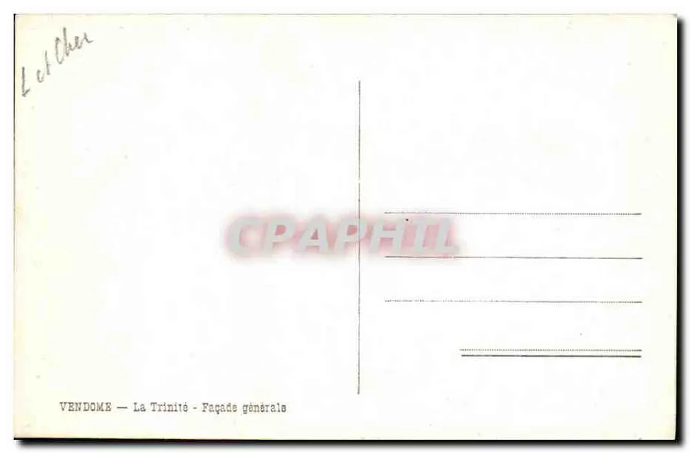 VENDÔME — A Trindade — Fachada geral - Verso