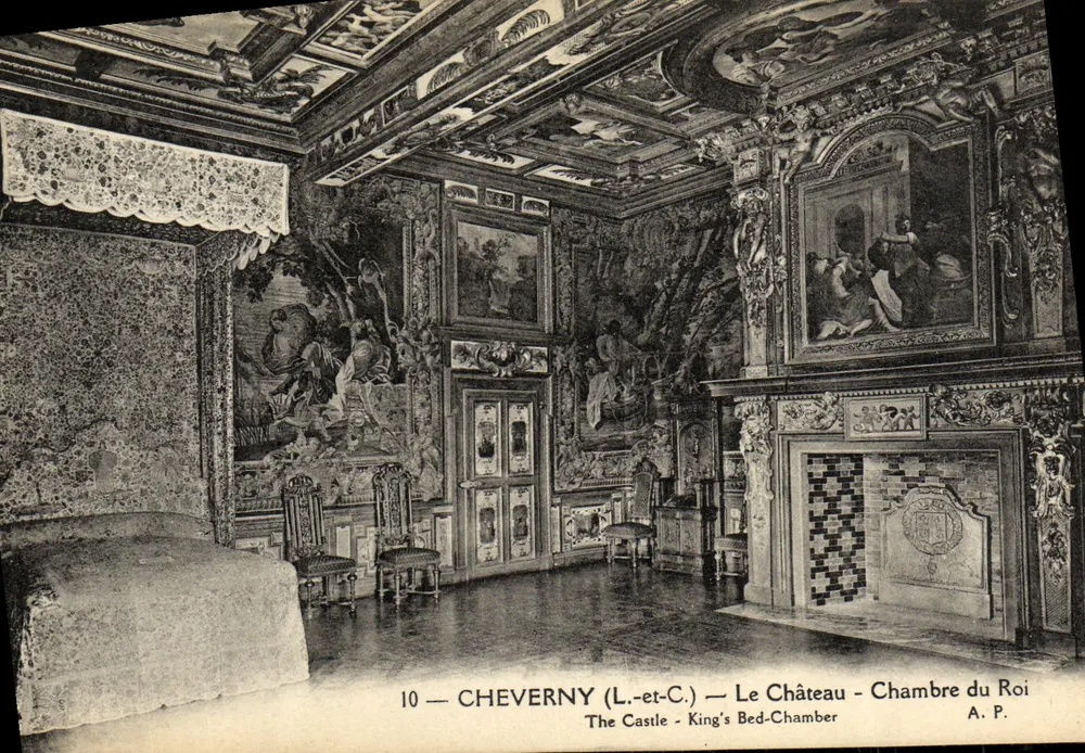 Cheverny (Loire-et-Loire) — O Castelo — Quarto do Rei - Frente