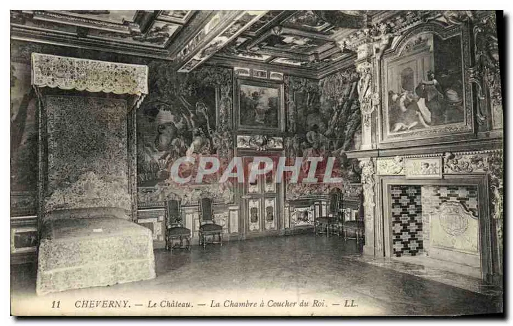 Cheverny — Das Schloss — Das Schlafzimmer des Königs — LL. n°11 - Vorderseite