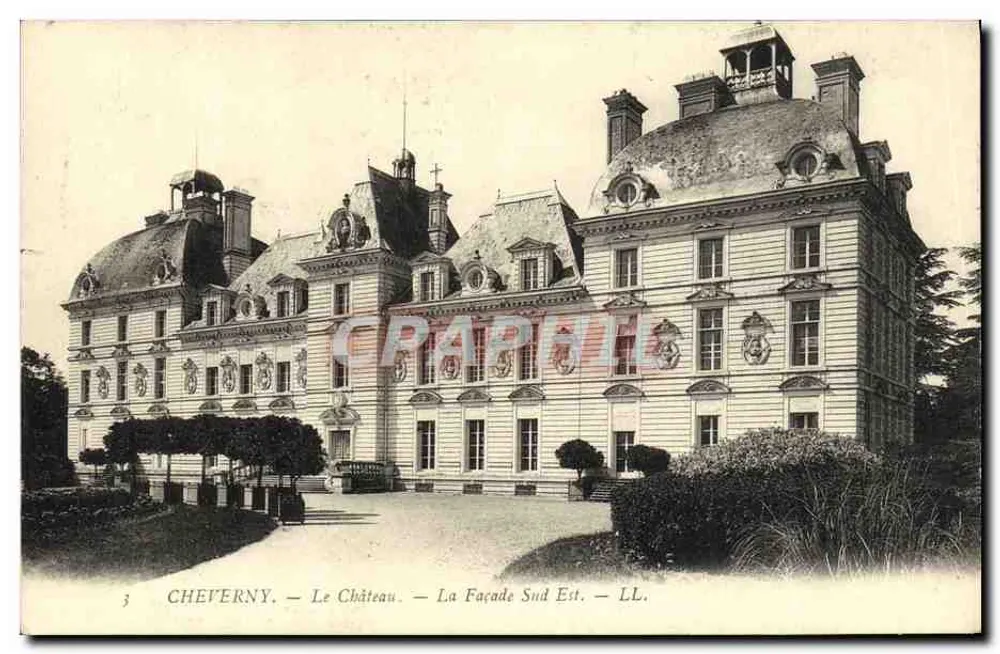 Cheverny — O Castelo — A Fachada Sudeste — LL. - Frente