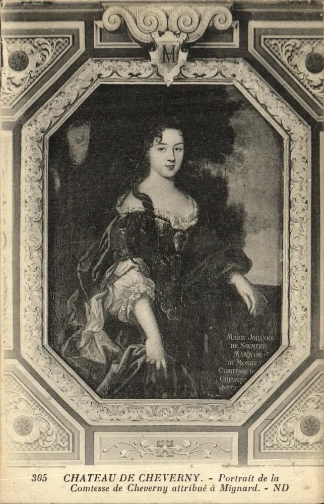 Schloss Cheverny — Porträt der Gräfin von Cheverny zugeschrieben Mignard — Nr. 305 - Vorderseite