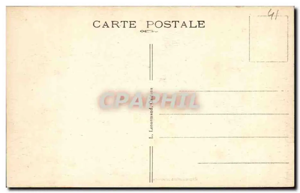 Chambord (Loir-et-Cher) — O Castelo visto de avião — L. Lenormand, Castelos - Verso