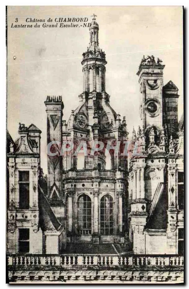 Château de CHAMBORD — Lanterne des Granden Treppenhauses — Verlag: Levy et Neurdein, Paris - Vorderseite