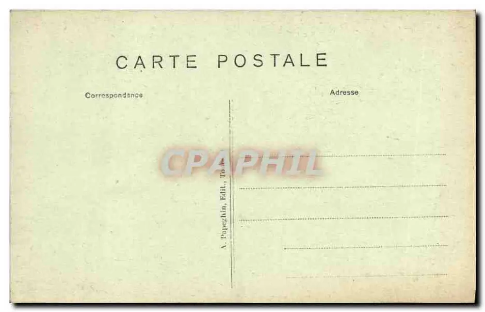 Chambord — Treppen und Kamin von der Terrasse aus — A. P. - Rückseite