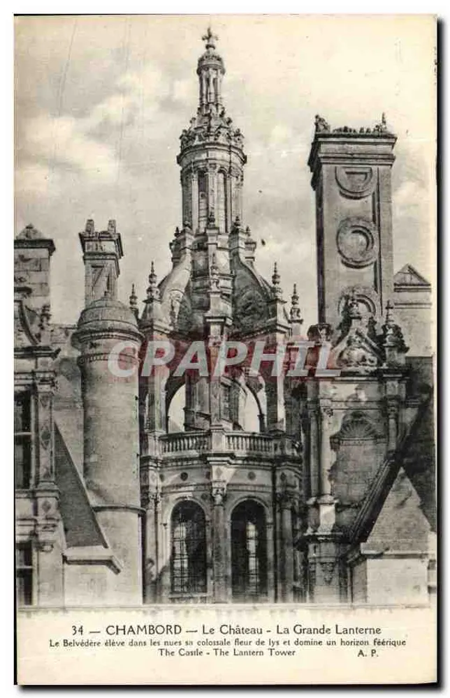 Chambord — Das Schloss - Die Große Laterne — A.P. - Vorderseite
