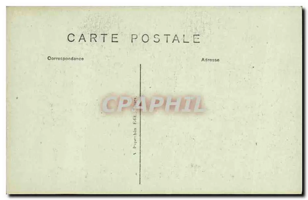 Chambord — Zimmer und Bett des Grafen von Chambord — A. P. - Rückseite