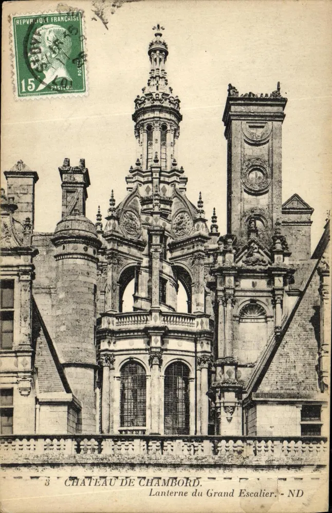Schloss Chambord — Laterne des Großen Treppenhauses — Verlag ND - Vorderseite