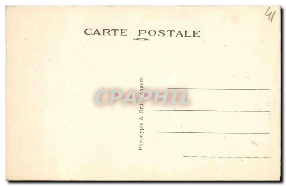 Chambord — O Castelo. Escada dupla. A.B. - Verso