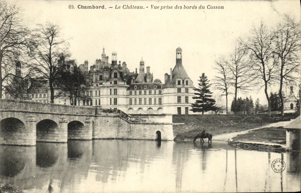Chambord — Das Schloss — Blick vom Ufer des Cosson — Verlag: G. BLOIS - Vorderseite