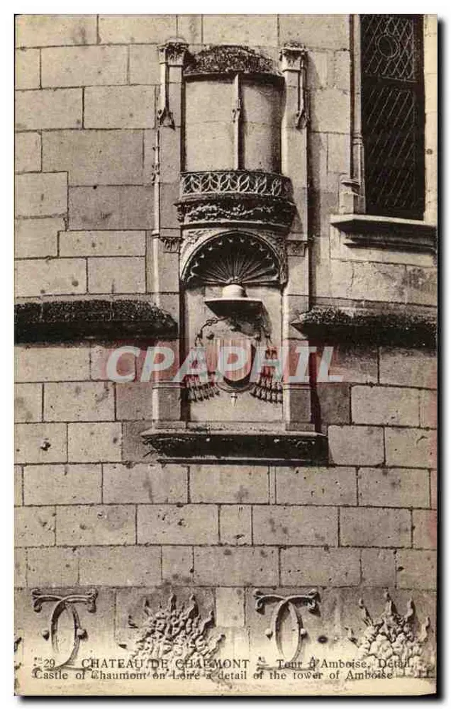 Schloss Chaumont — Turm von Amboise, Detail des Turms von Amboise — Verlag nicht sichtbar - Vorderseite