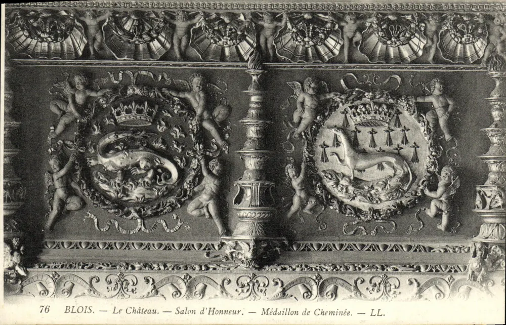 Blois — Das Schloss. Ehrensaal. Kaminmedaille — LL. n°76 - Vorderseite