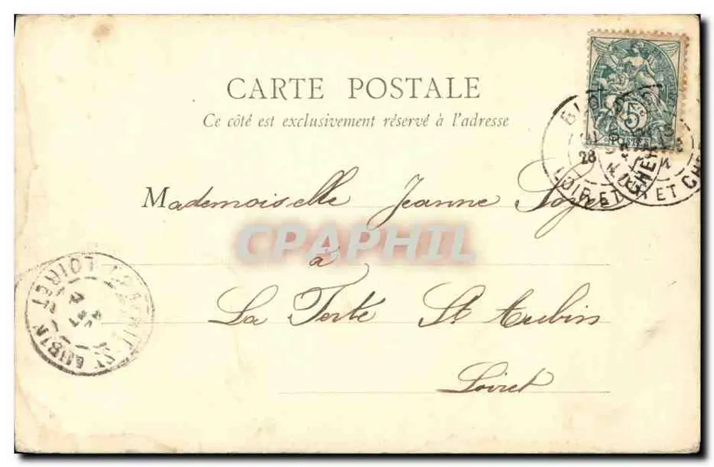 Blois - Schloss - Flügel Louis XII — B.F. Paris, Seriennummer nicht lesbar - Rückseite