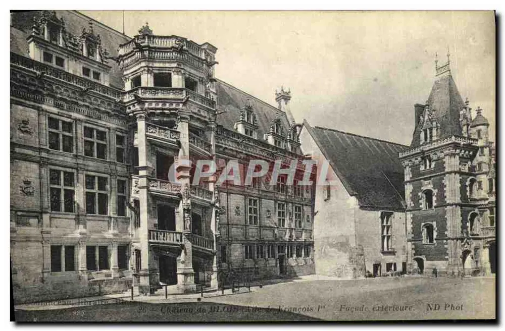 Schloss Blois - Schloss von François I - Außenfassade — ND Fotografie - Vorderseite