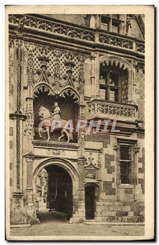 Schloss Blois — Flügel Louis XII, Das Portal — Edition d'Art YVON, Frankreich - Vorderseite