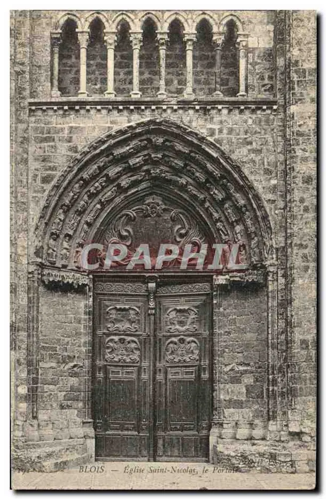 Blois — Kirche Saint-Nicolas, der Portal - Vorderseite