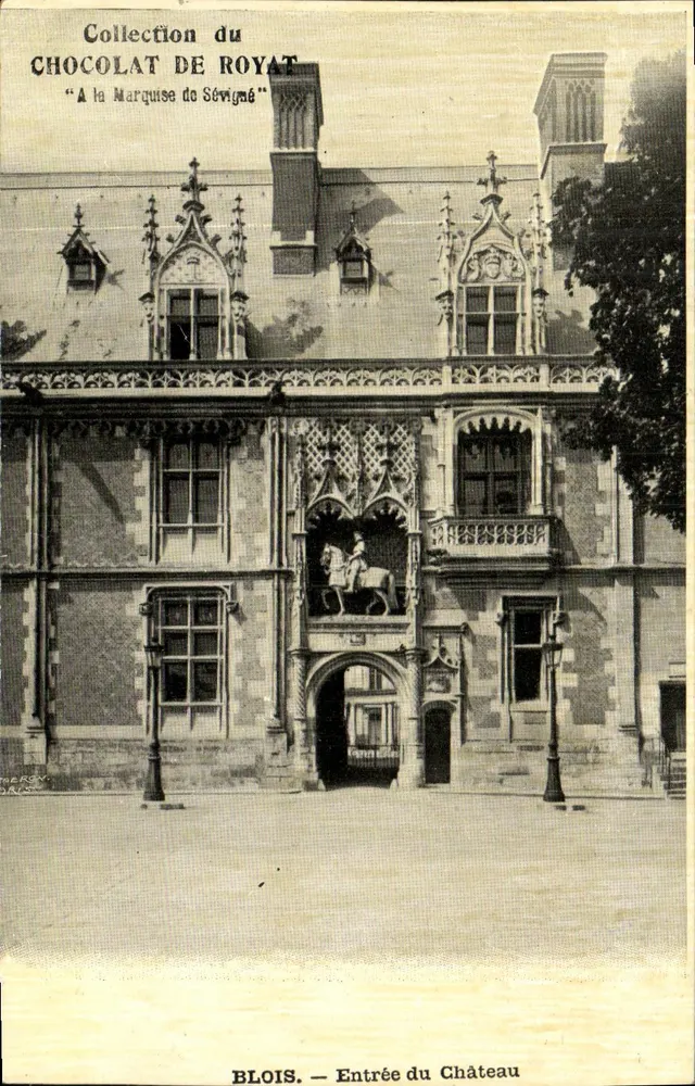 Blois — Invoer van het Kasteel — Collectie van het Chocolade van Royat - Voorkant