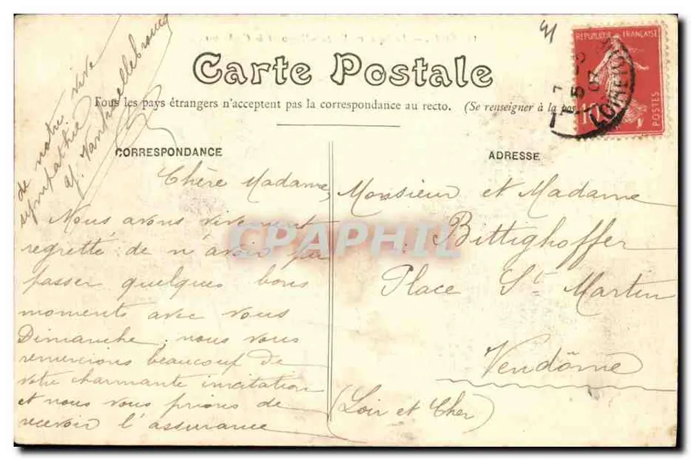 Blois — Square Victor-Hugo und das Schloss — unbekannter Verlag, Nr. 14 - Rückseite