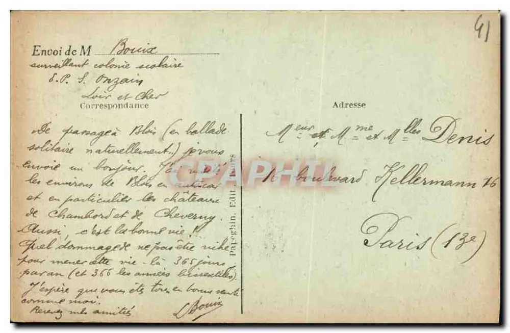 Blois — A Escada Denis Papin — Denis Papin - Verso