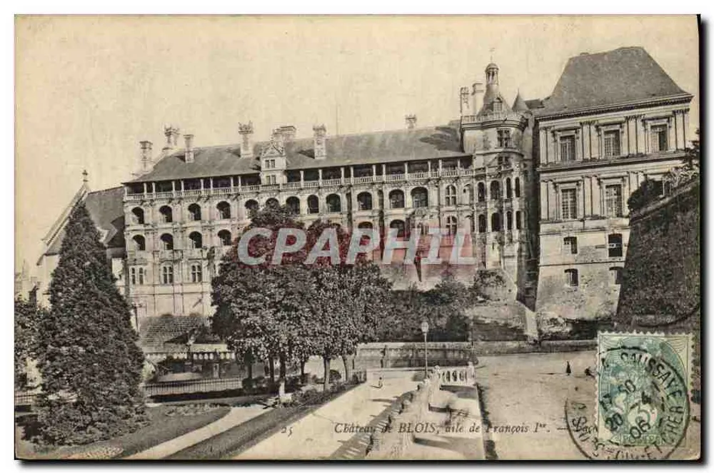 Schloss BLOIS, Flügel von François Ier — unbekannter Verlag, Nr. 25 - Vorderseite